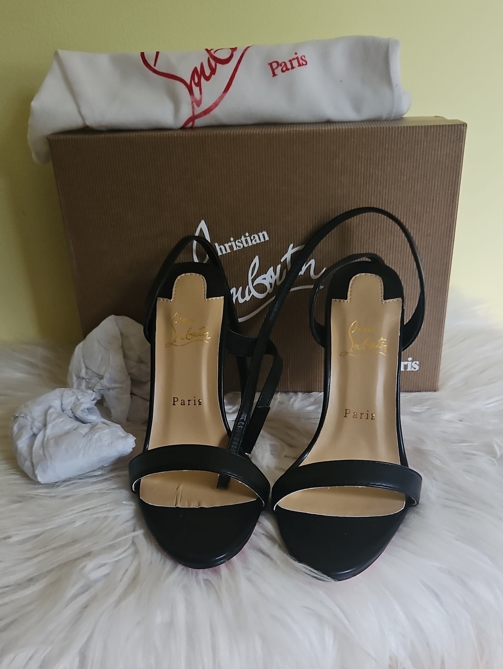 BRAND NEW Black Open-Toe Ankle-Strap Heels